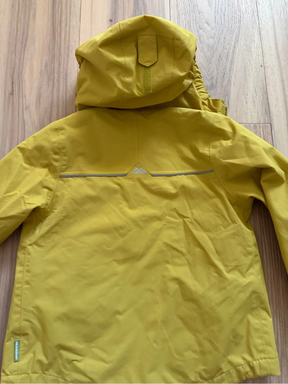 Kathmandu Kids Yellow Hooded Rain Jacket